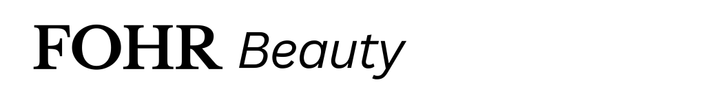 FOHR Beauty logo featuring elegant typography.