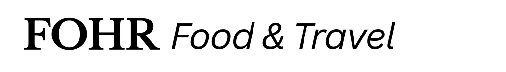 Logo of FOHR Food & Travel featuring bold text.