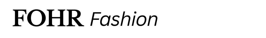 Logo design for FOHR Fashion featuring elegant typography.