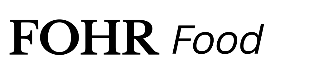 Logo of FOHR Food with stylized text